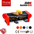 Mini table top electric raclette grill for 2 persons